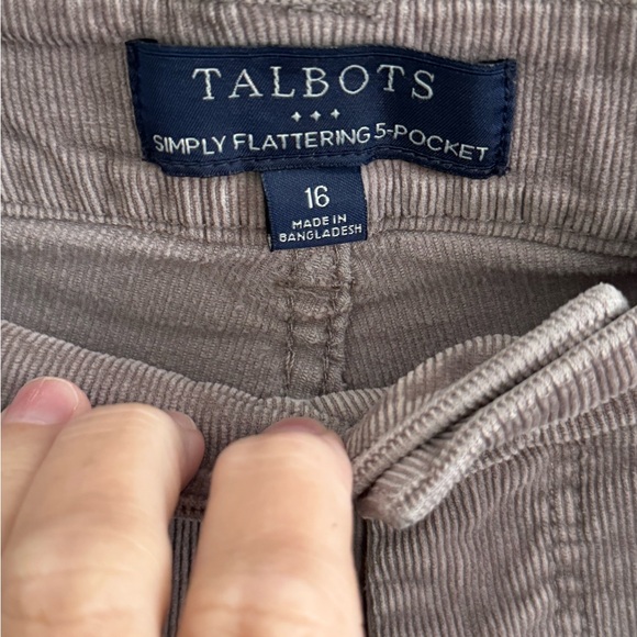 TALBOTS Simply Flattering Collection 5 Pocket Corduroy Pants - Women's Size 16 - Picture 5 of 12